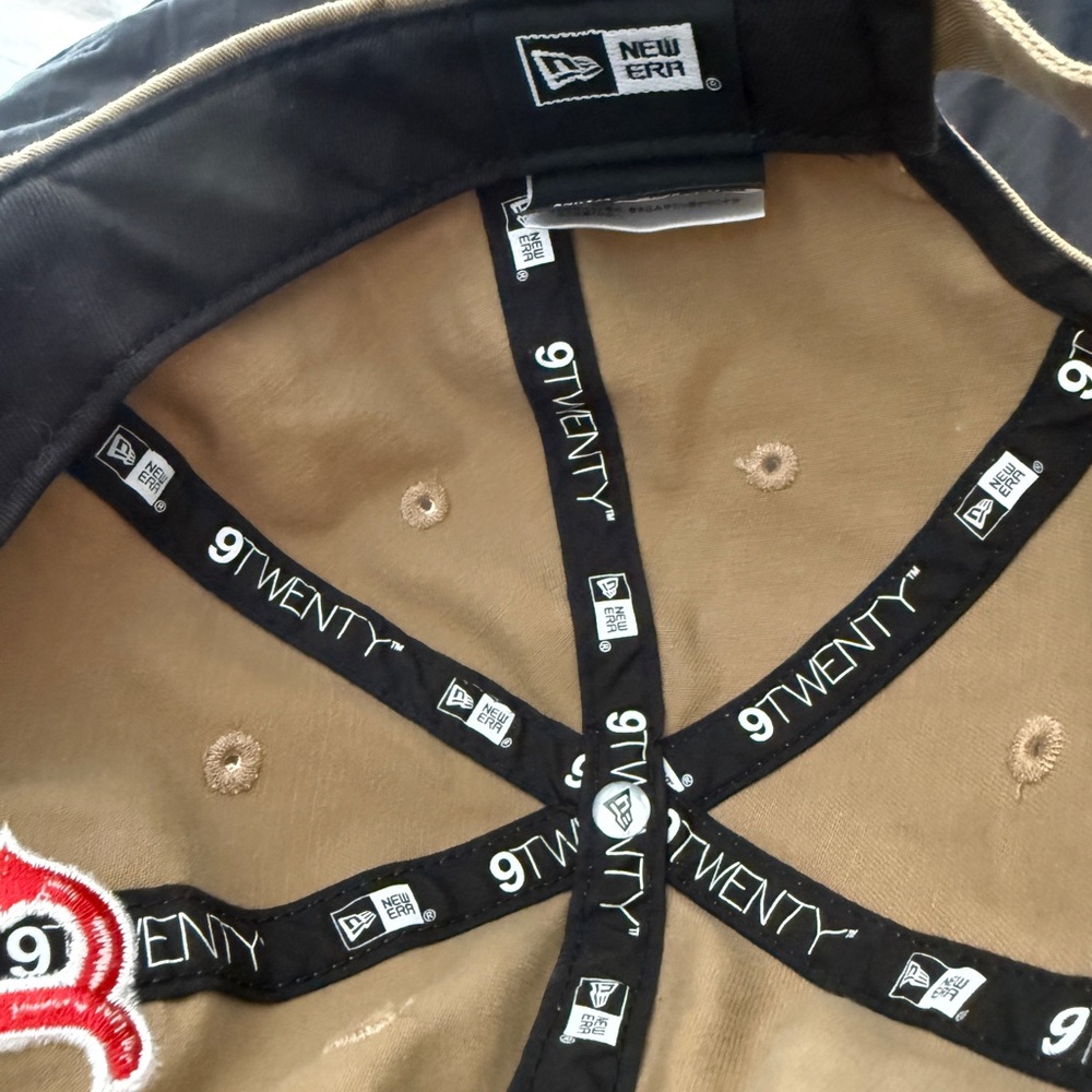 Boston Red Socks New Era Tan Cap- Genuine Merchandise - Picture 2 of 11